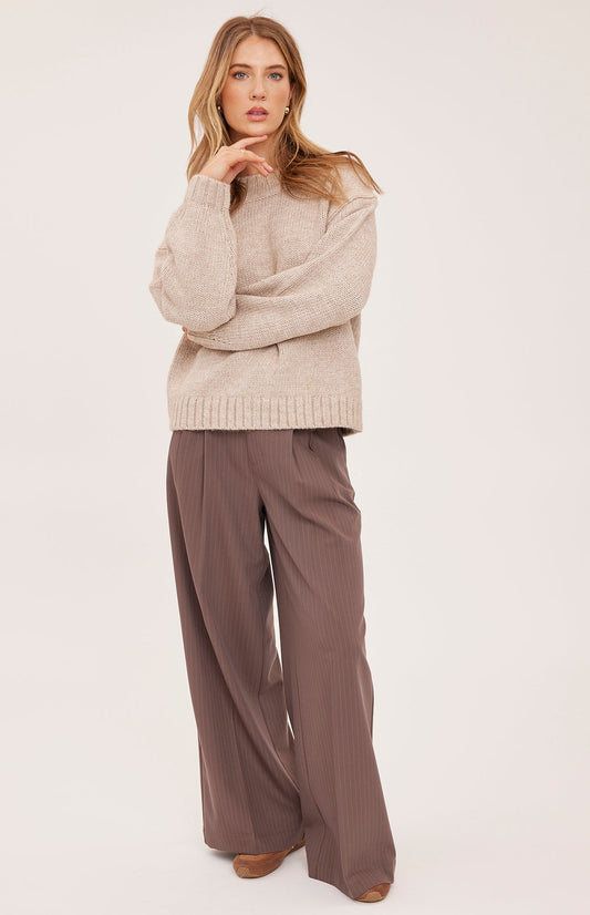 Collins Pant - Cafe Pinstripe