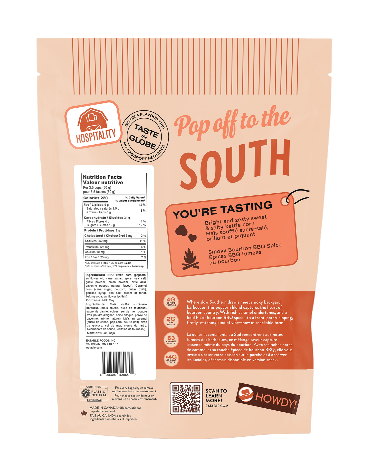 Popped Culture - Southern Bourbon BBQ Popcorn
