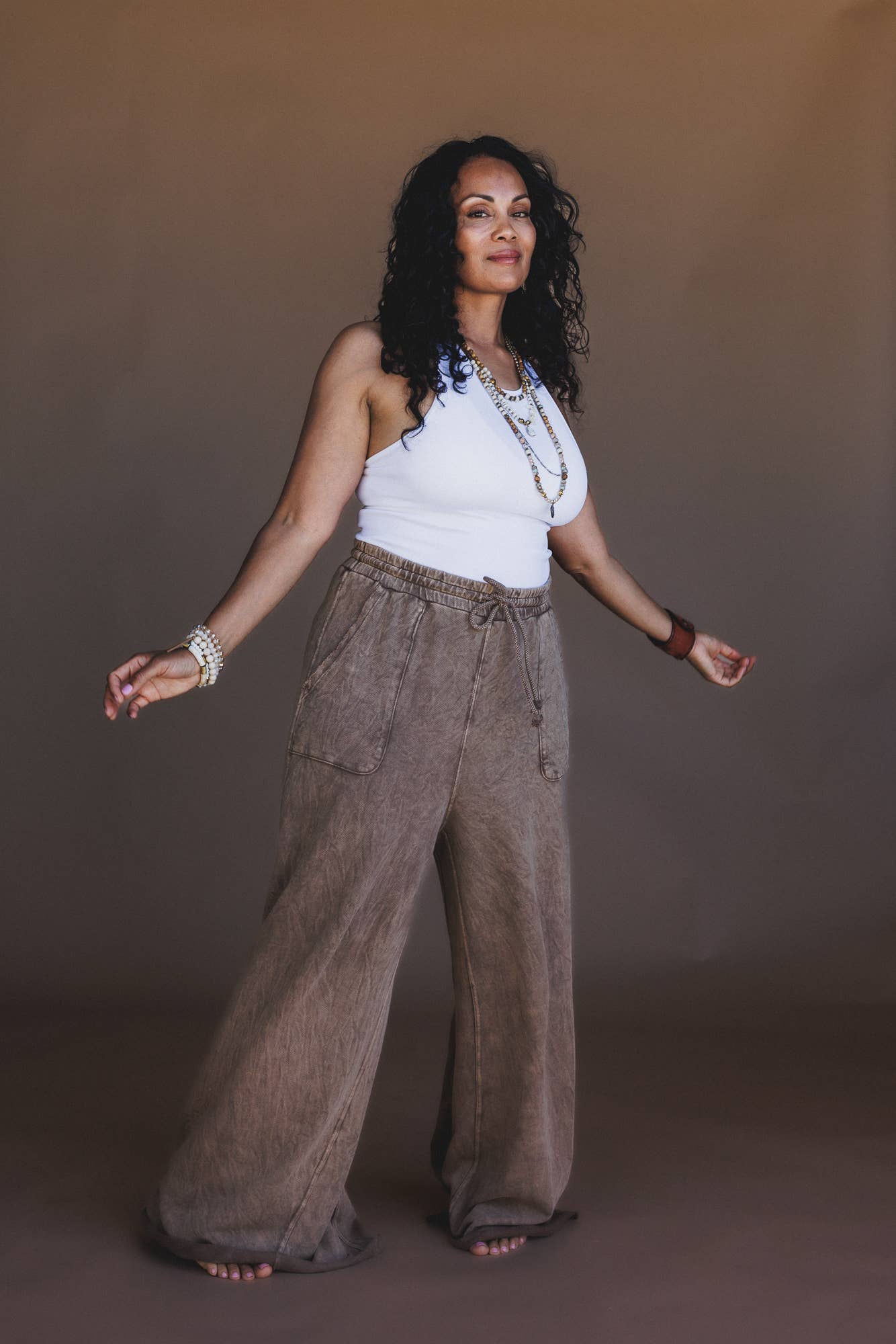 Fall Favorite: Relaxing Robin Wide Leg Pant - New Mocha