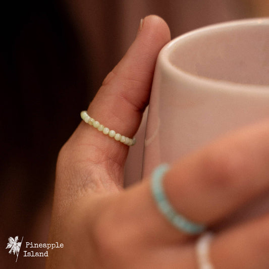 Kualoa Beaded Stretch Ring by Pineapple Island
