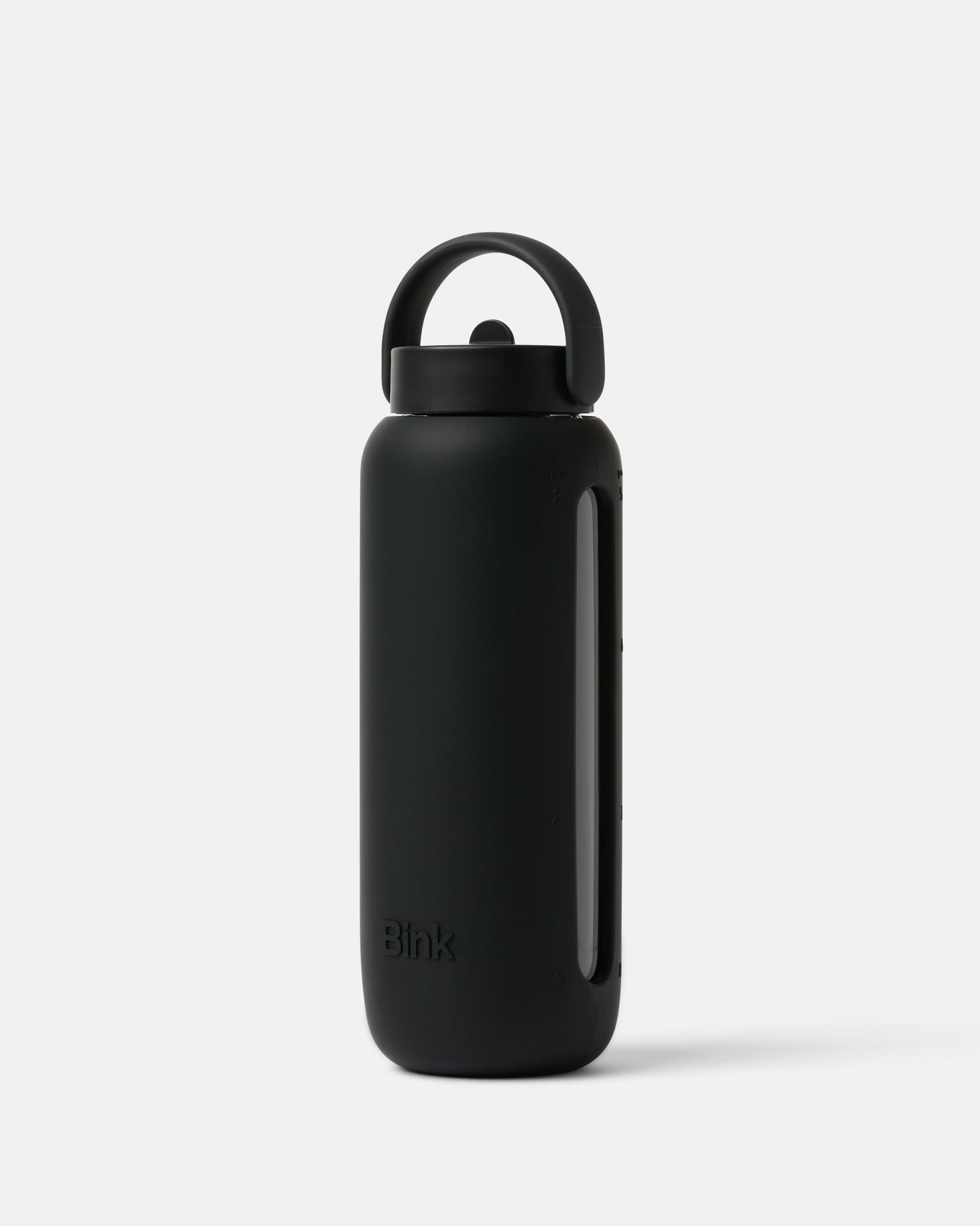 Day Bottle 21oz Glass Water Bottle - Black