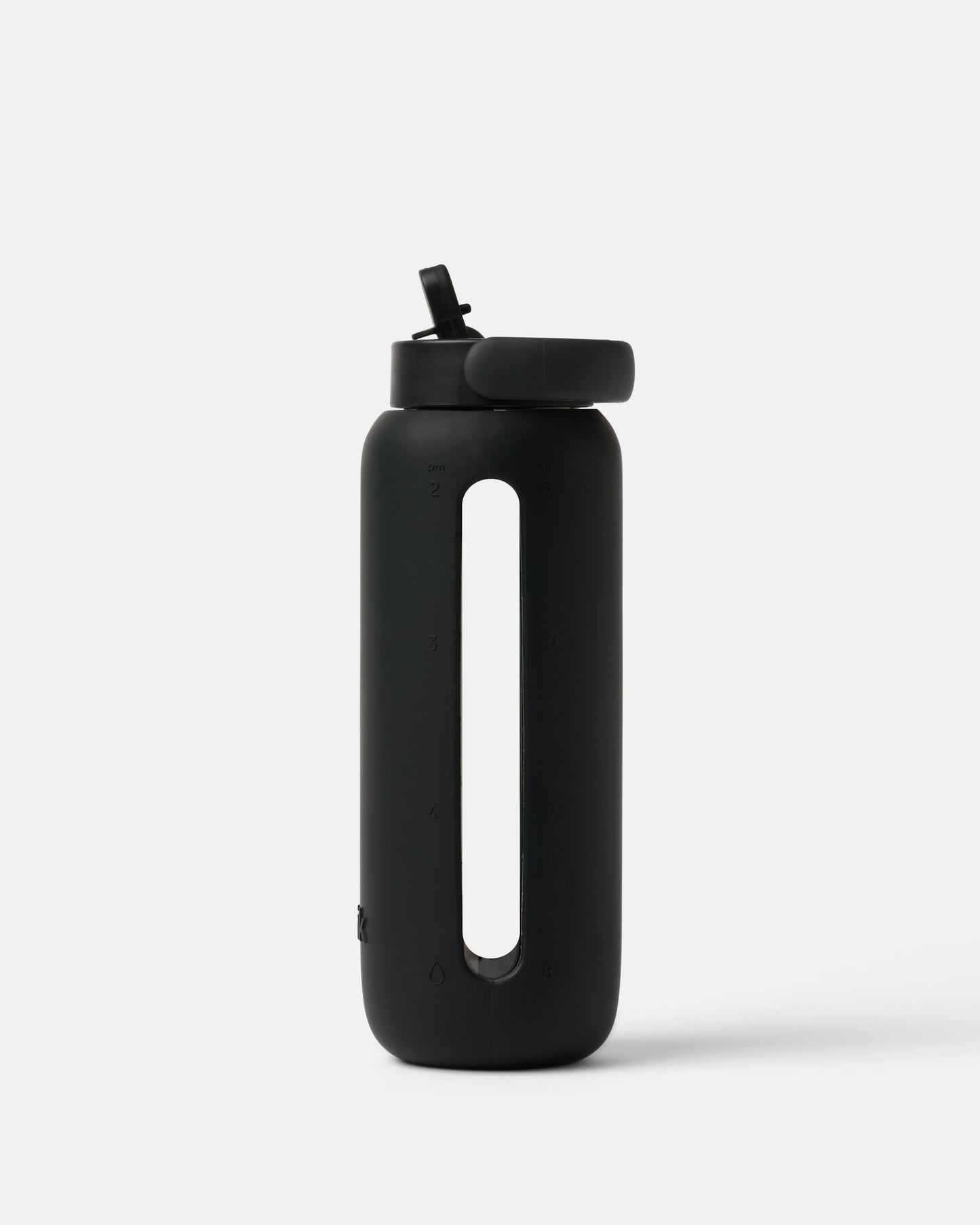 Day Bottle 21oz Glass Water Bottle - Black