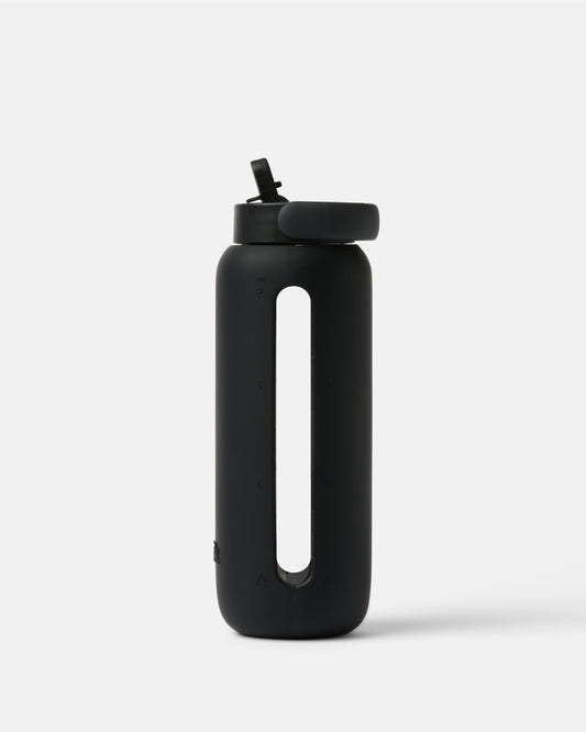 Day Bottle 21oz Glass Water Bottle - Black