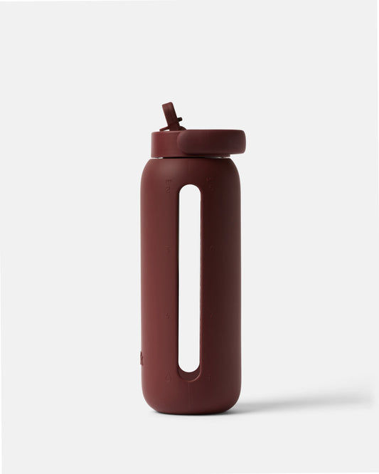 Day Bottle 21oz Glass Water Bottle - Black Cherry