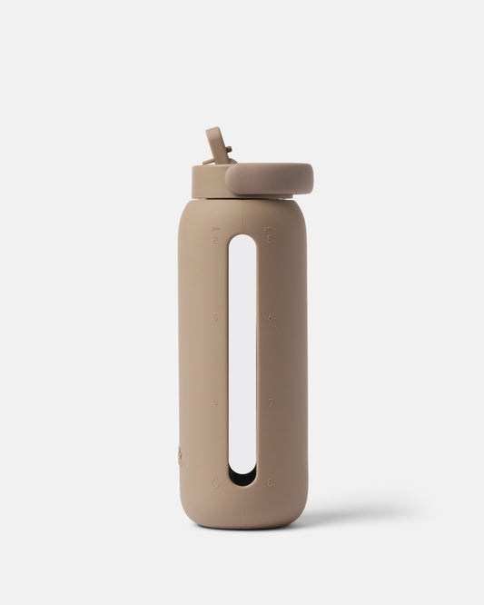 Day Bottle 21oz Glass Water Bottle - Mocha