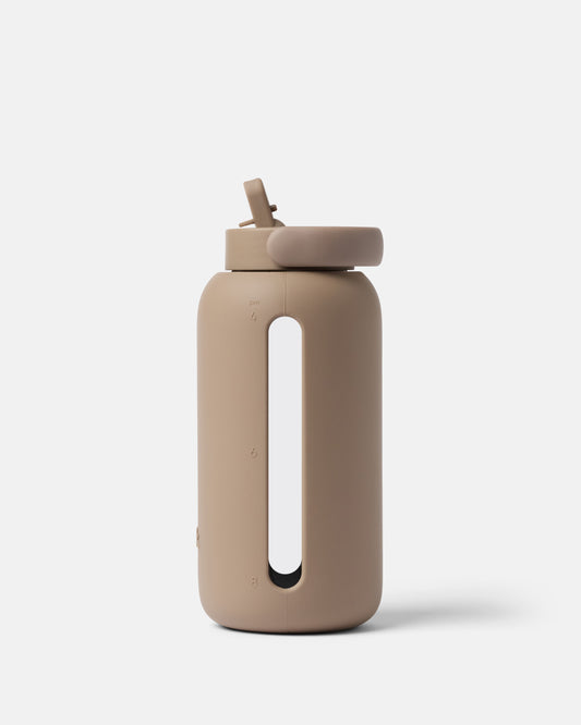 Day Bottle 27oz Glass Water Bottle - Mocha
