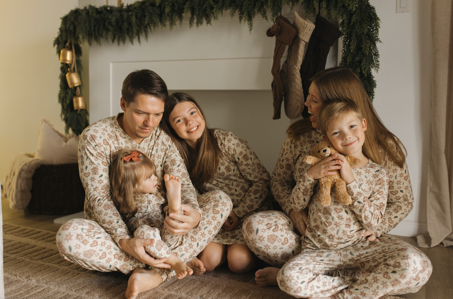 Holiday Bamboo Children's Two Piece Set - Gingerbread Lane