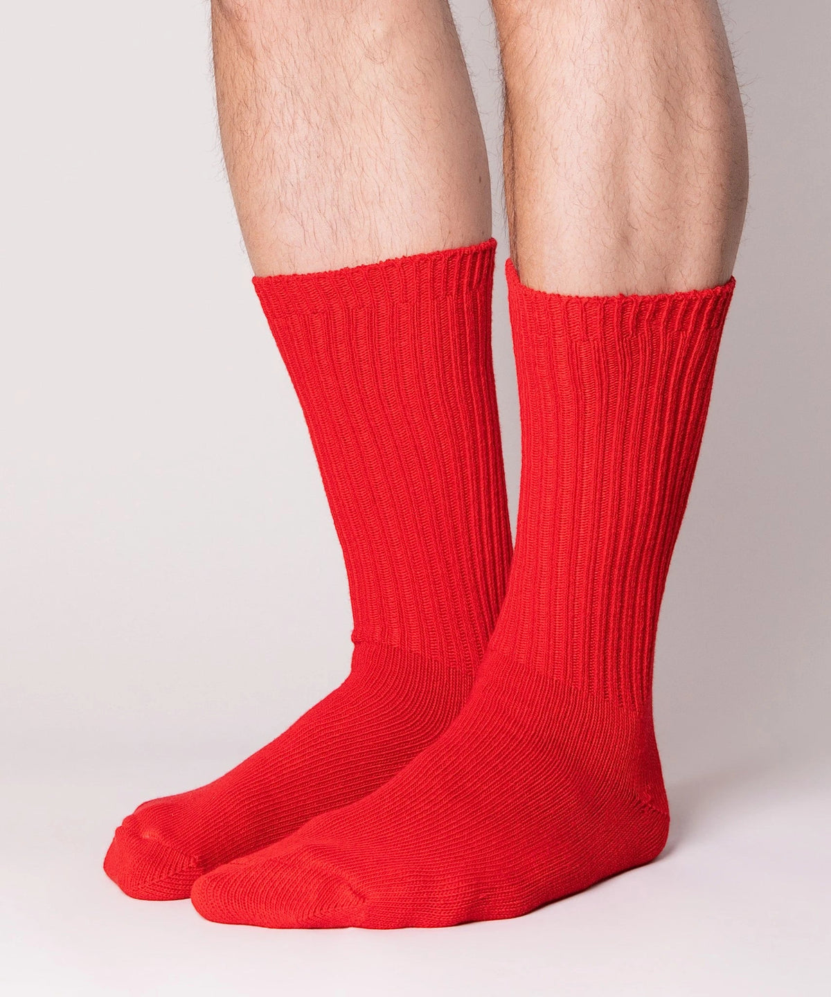 Dyed Cotton Socks - Cherry