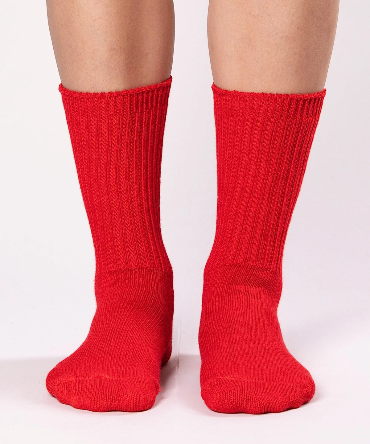 Dyed Cotton Socks - Cherry