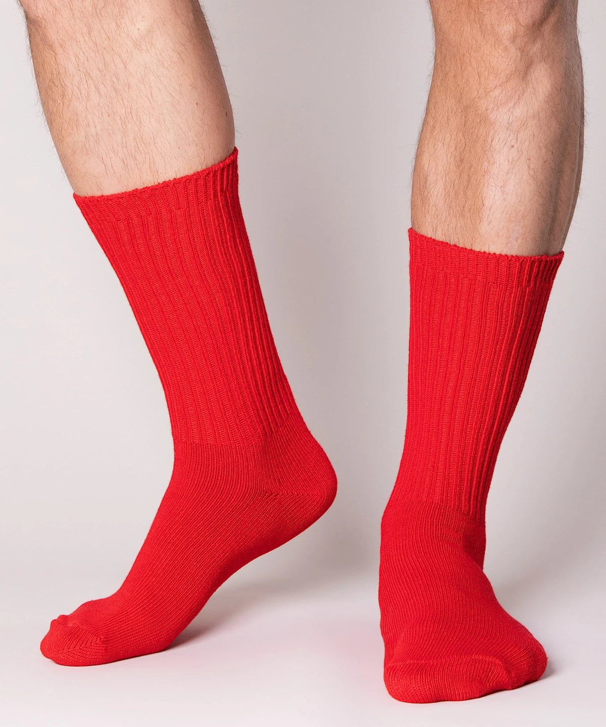 Dyed Cotton Socks - Cherry