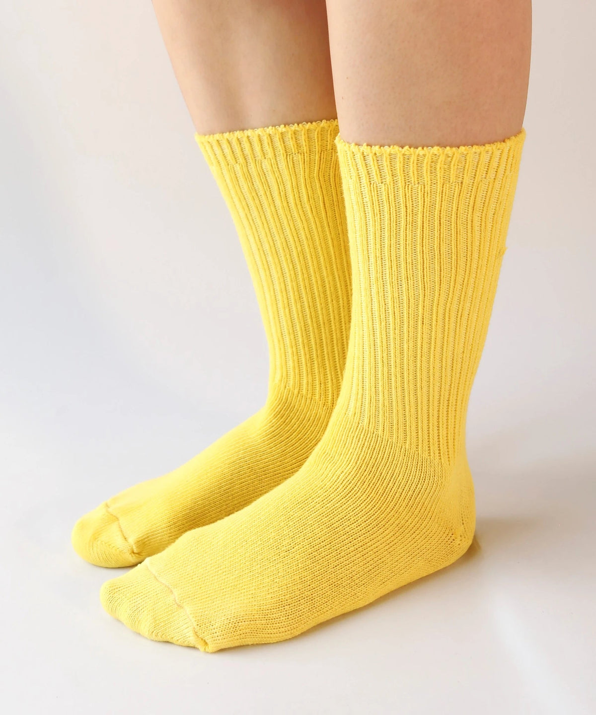 Dyed Cotton Socks - Dandelion Yellow