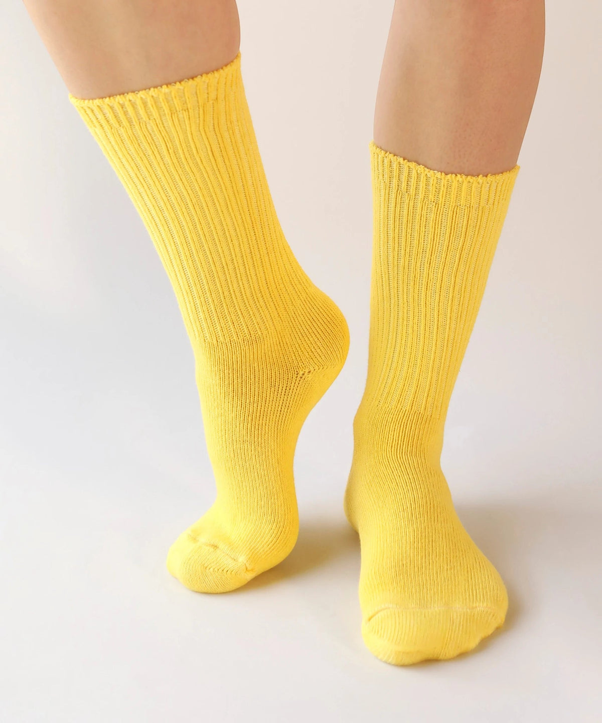 Dyed Cotton Socks - Dandelion Yellow