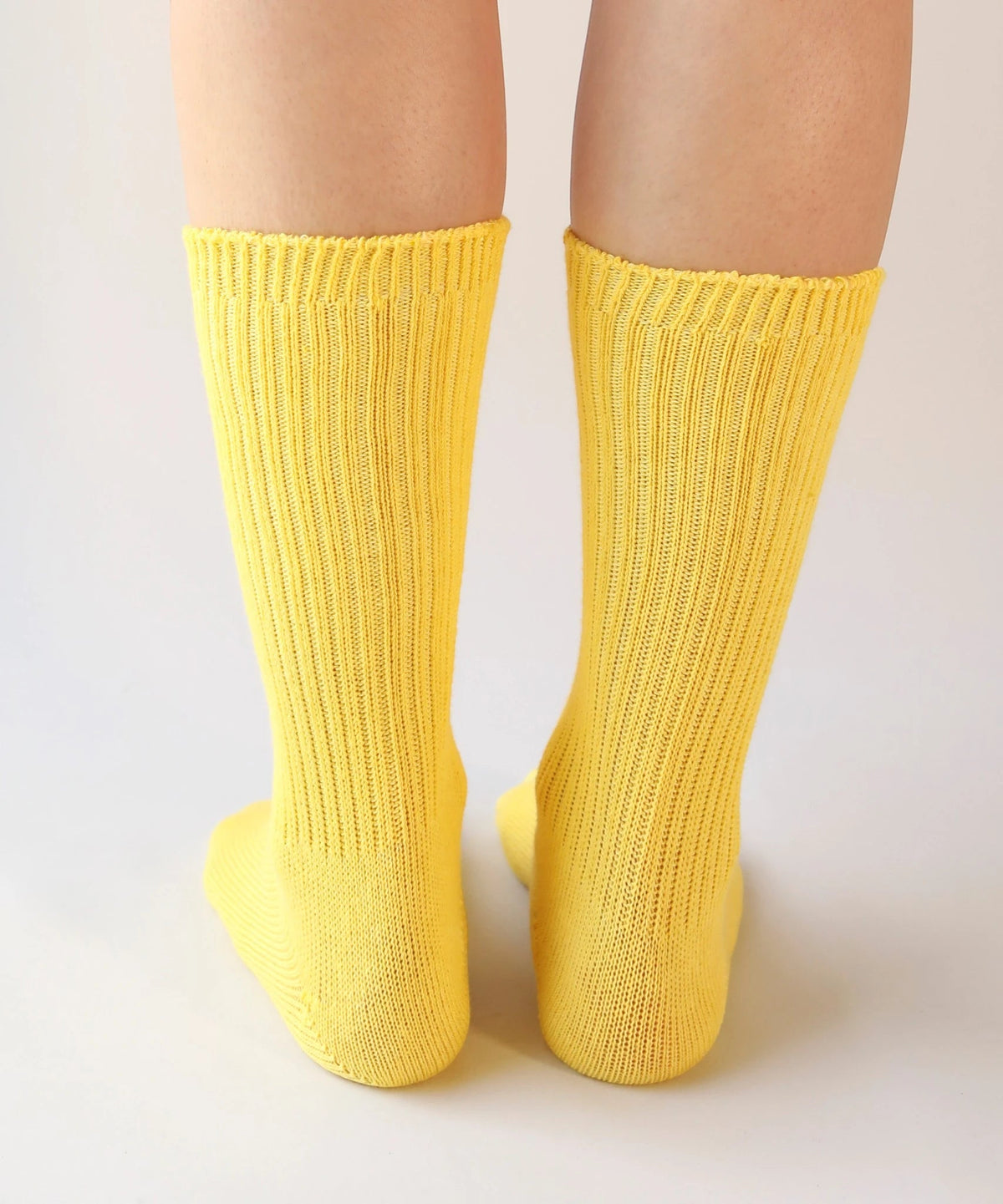 Dyed Cotton Socks - Dandelion Yellow