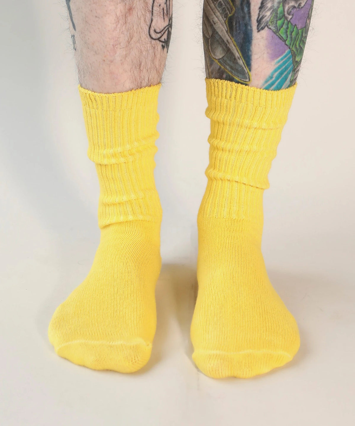 Dyed Cotton Socks - Dandelion Yellow