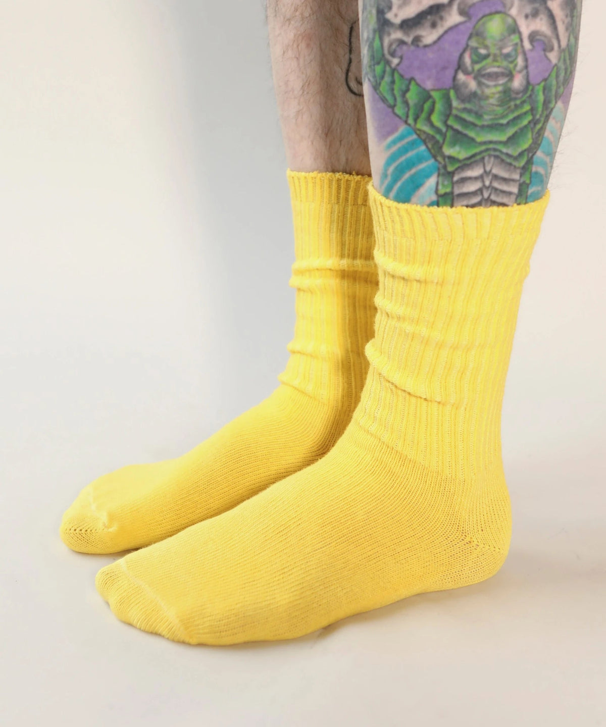 Dyed Cotton Socks - Dandelion Yellow
