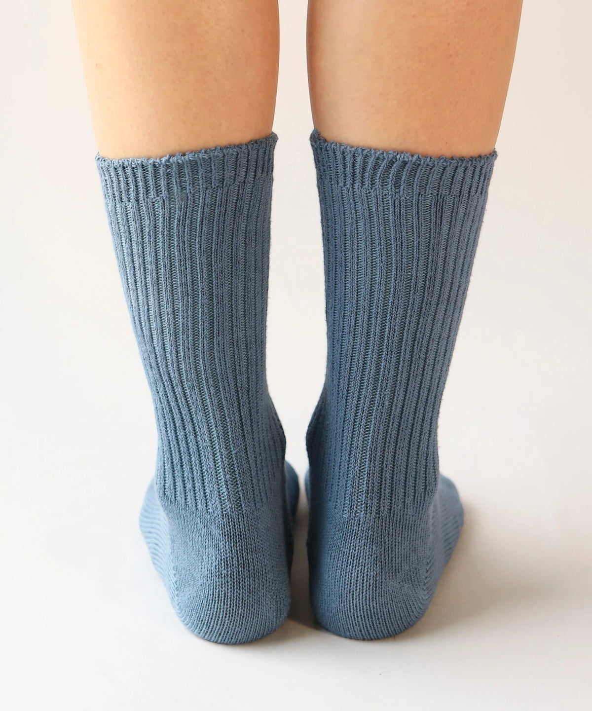 Dyed Cotton Socks - Washed Indigo