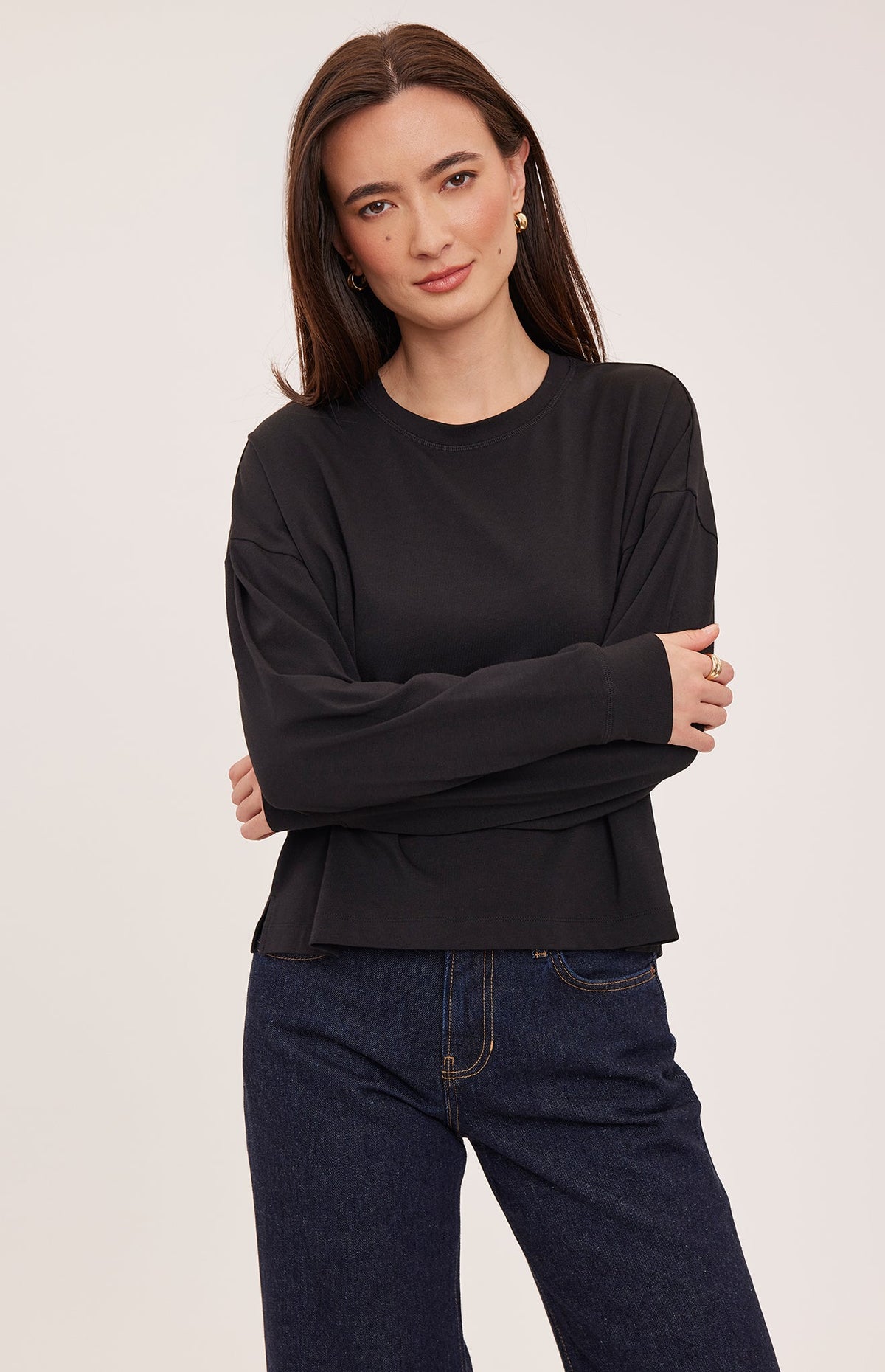 Easton Long Sleeve Top - Black