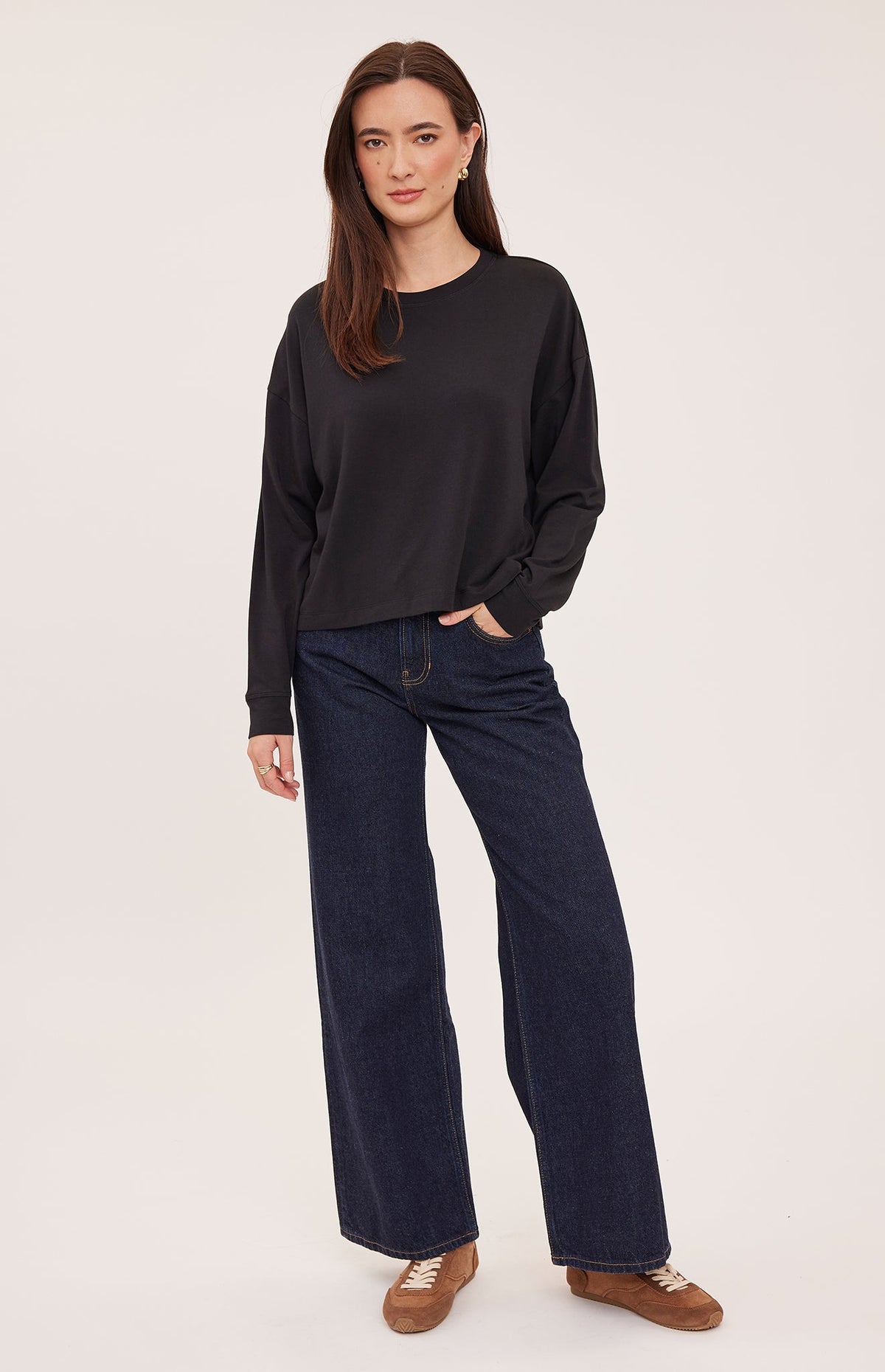 Easton Long Sleeve Top - Black