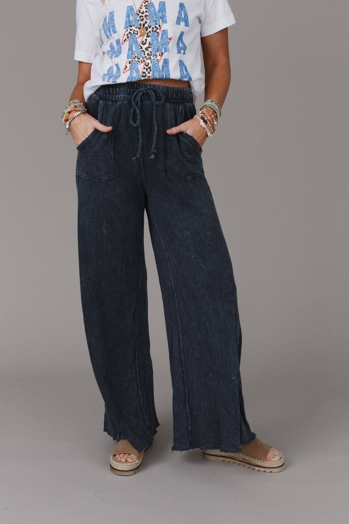 Fall Favorite: Relaxing Robin Wide Leg Pant - New Navy