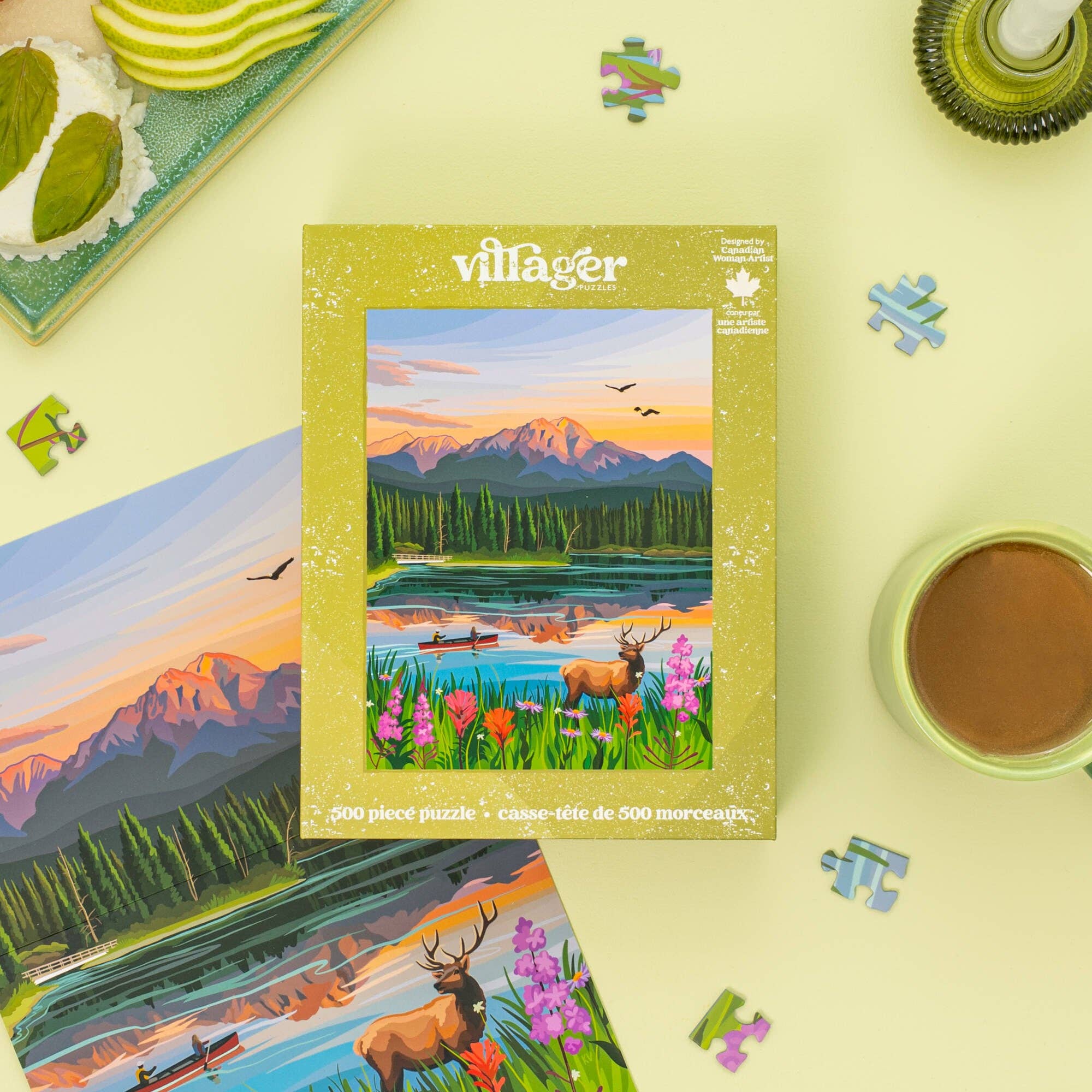 Jasper Flowers | 500-Piece Puzzle | Designed in Canada – Planks Canada