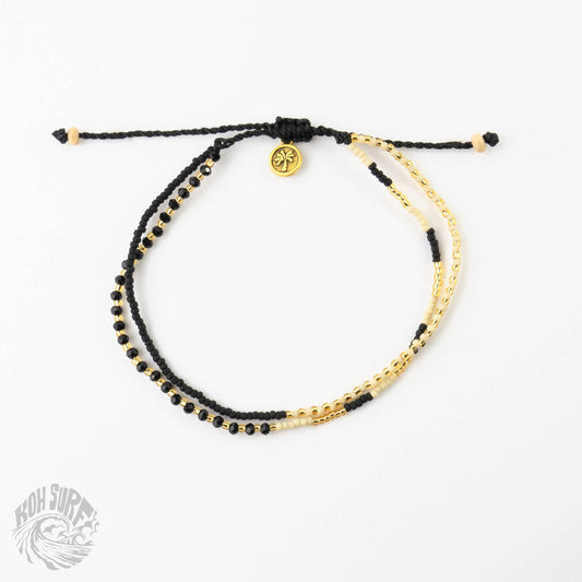Monte Carlo Anklet, Surfer Jewelry,Beaded Anklet by Koh Surf