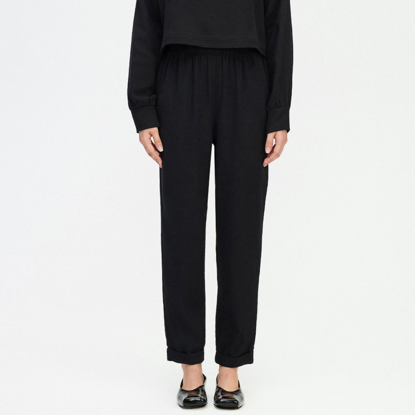 Slouchy Pants - One-Sized - Flat Black