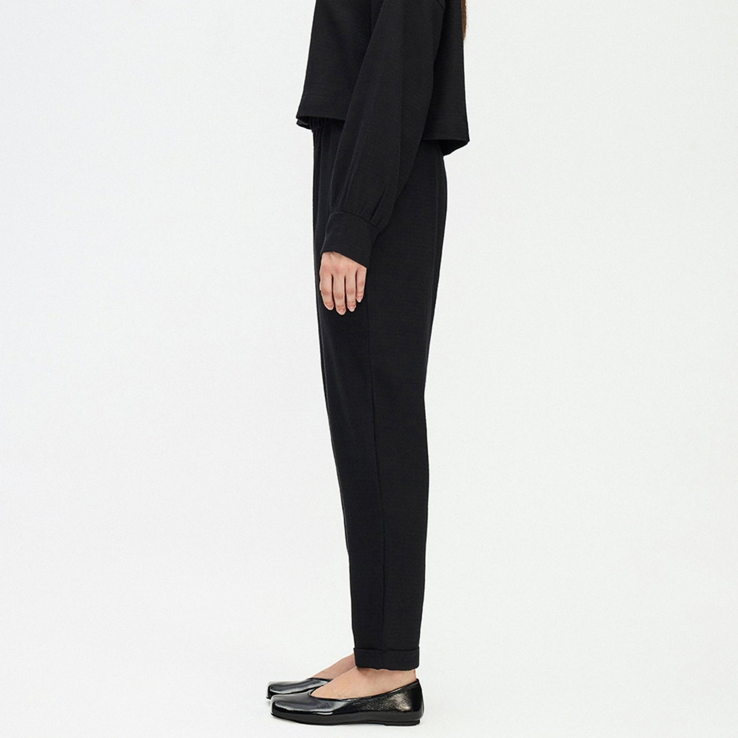 Slouchy Pants - One-Sized - Flat Black
