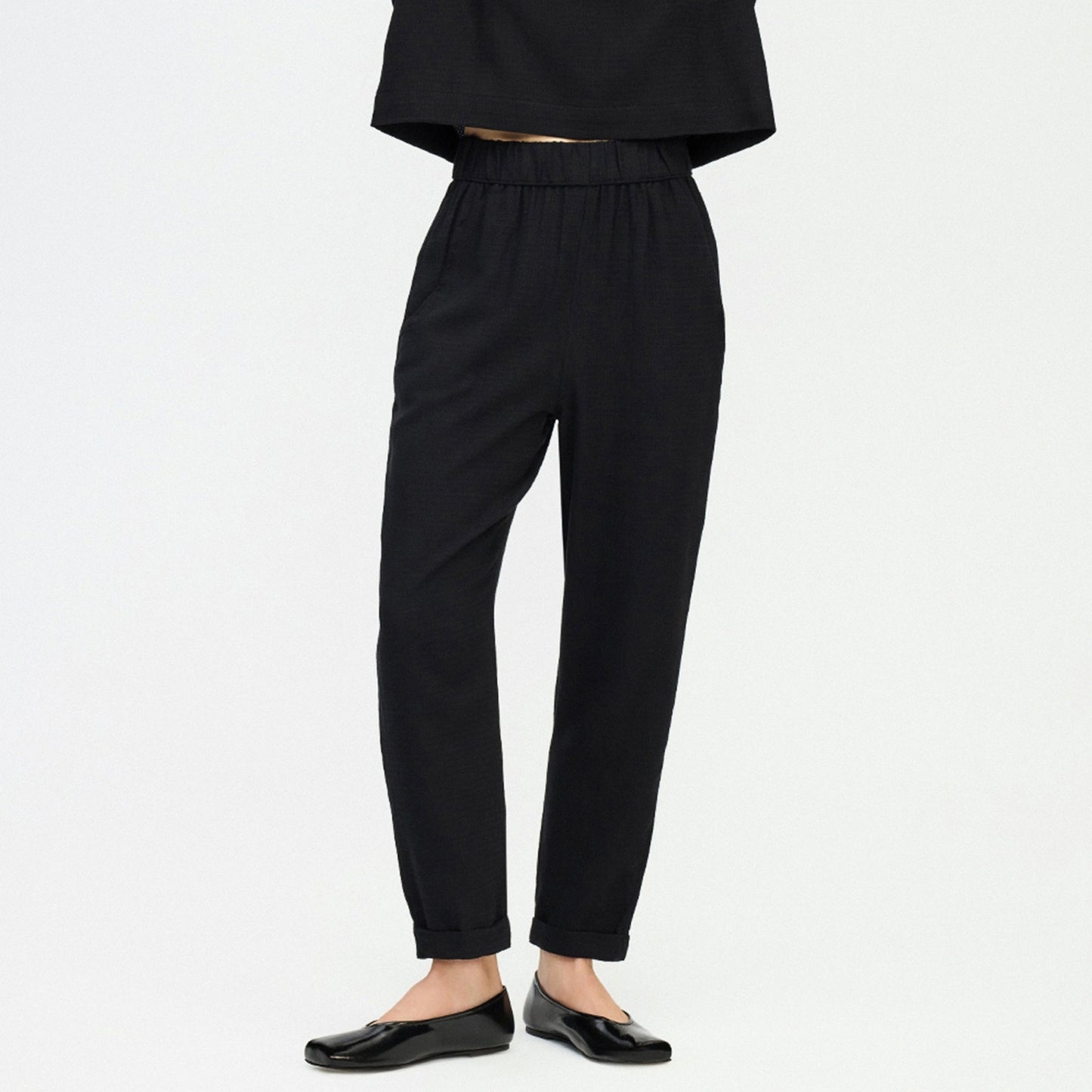 Slouchy Pants - One-Sized - Flat Black