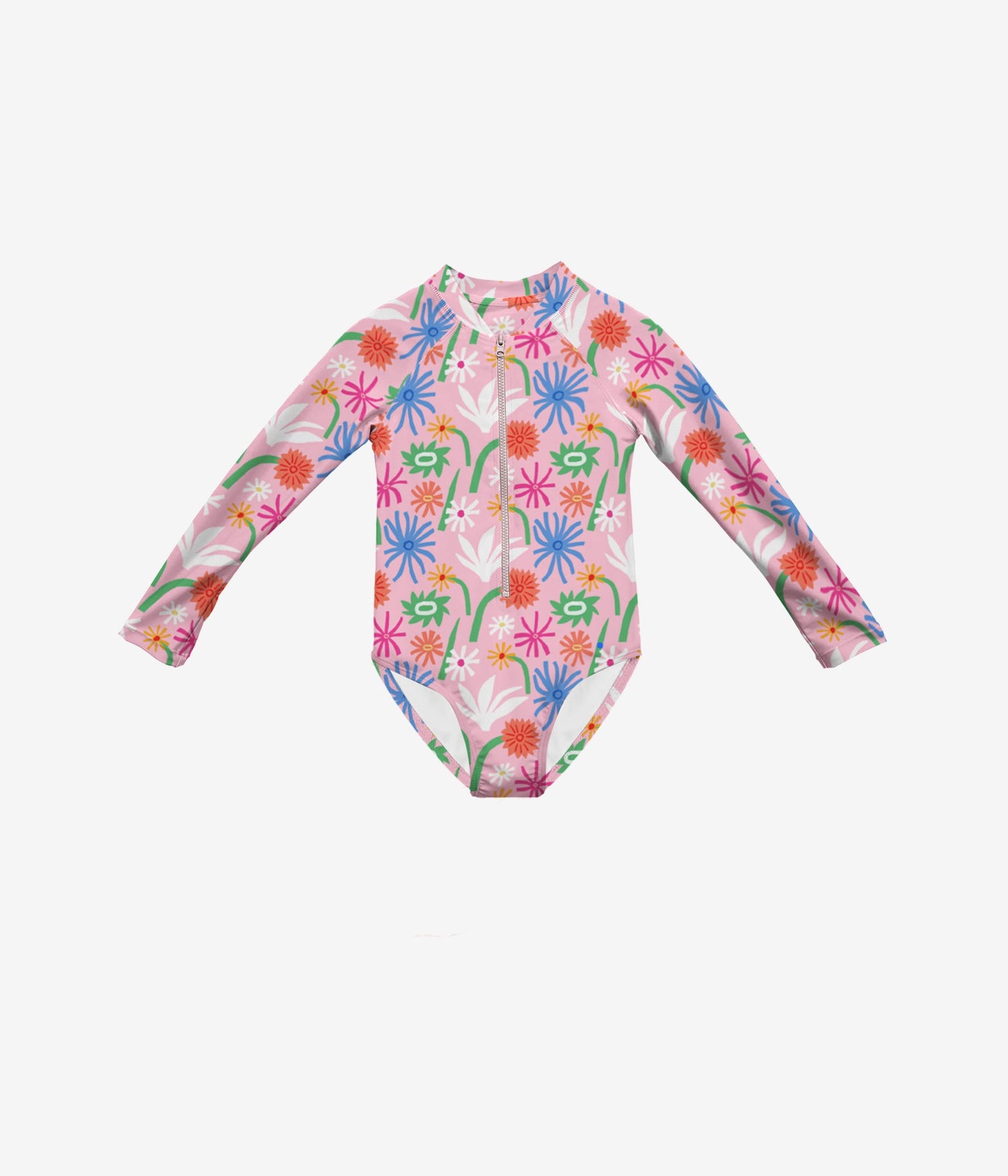 Garden Groove LongSleeve One Piece Swimsuit - Mary's Rose