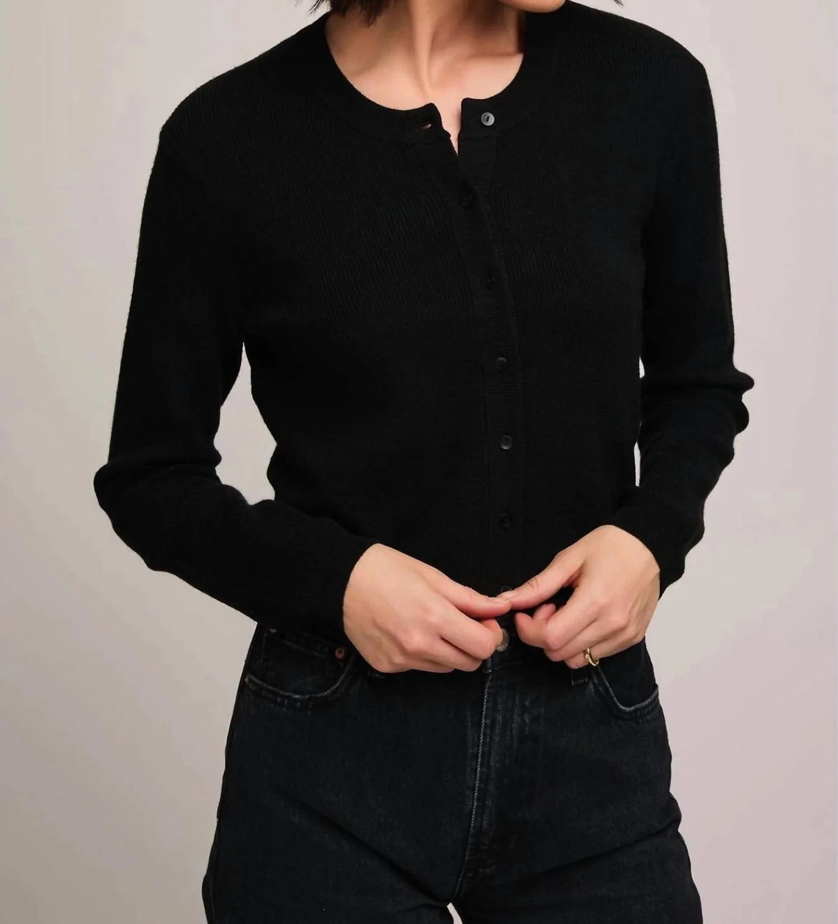 MiraBella Long Sleeve Top - Black
