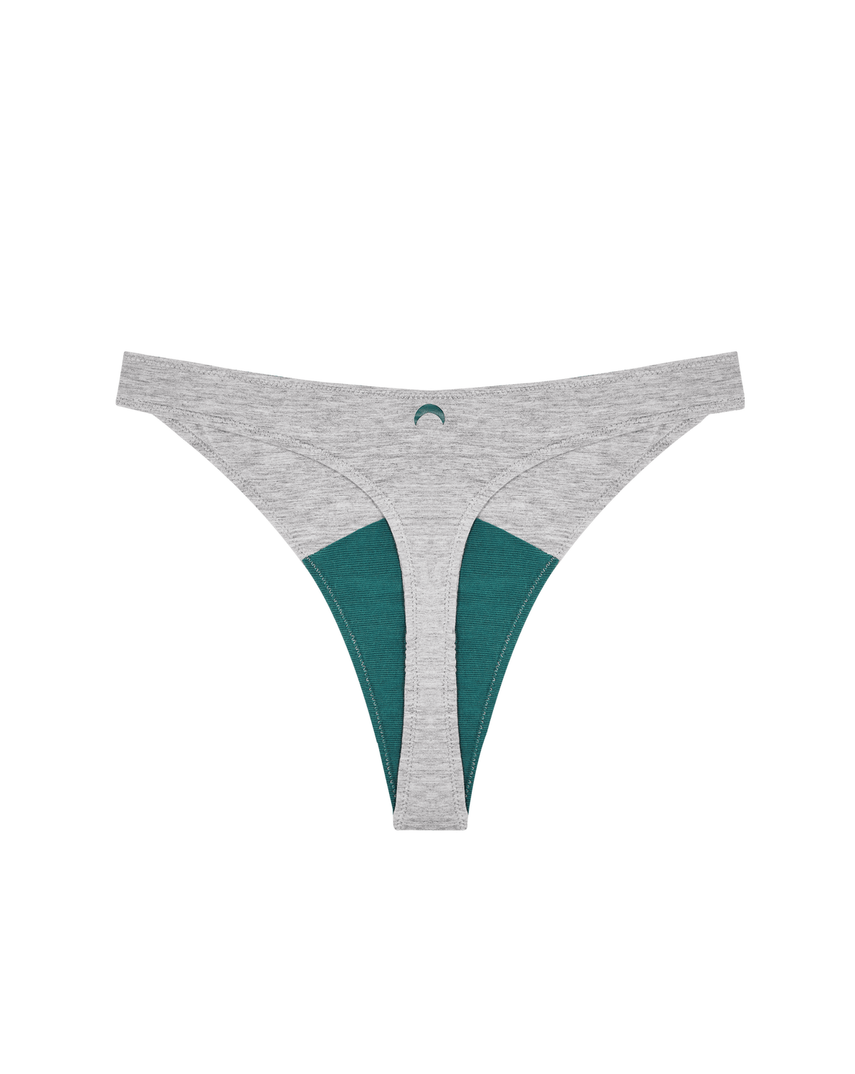 High Rise Thong Mineral Underwear - Grey