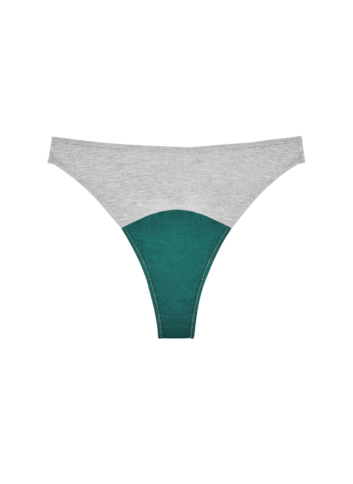 High Rise Thong Mineral Underwear - Grey