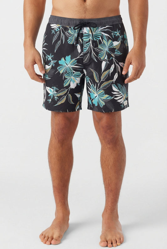 Hermosa Retro Lined 17 Volley - Black