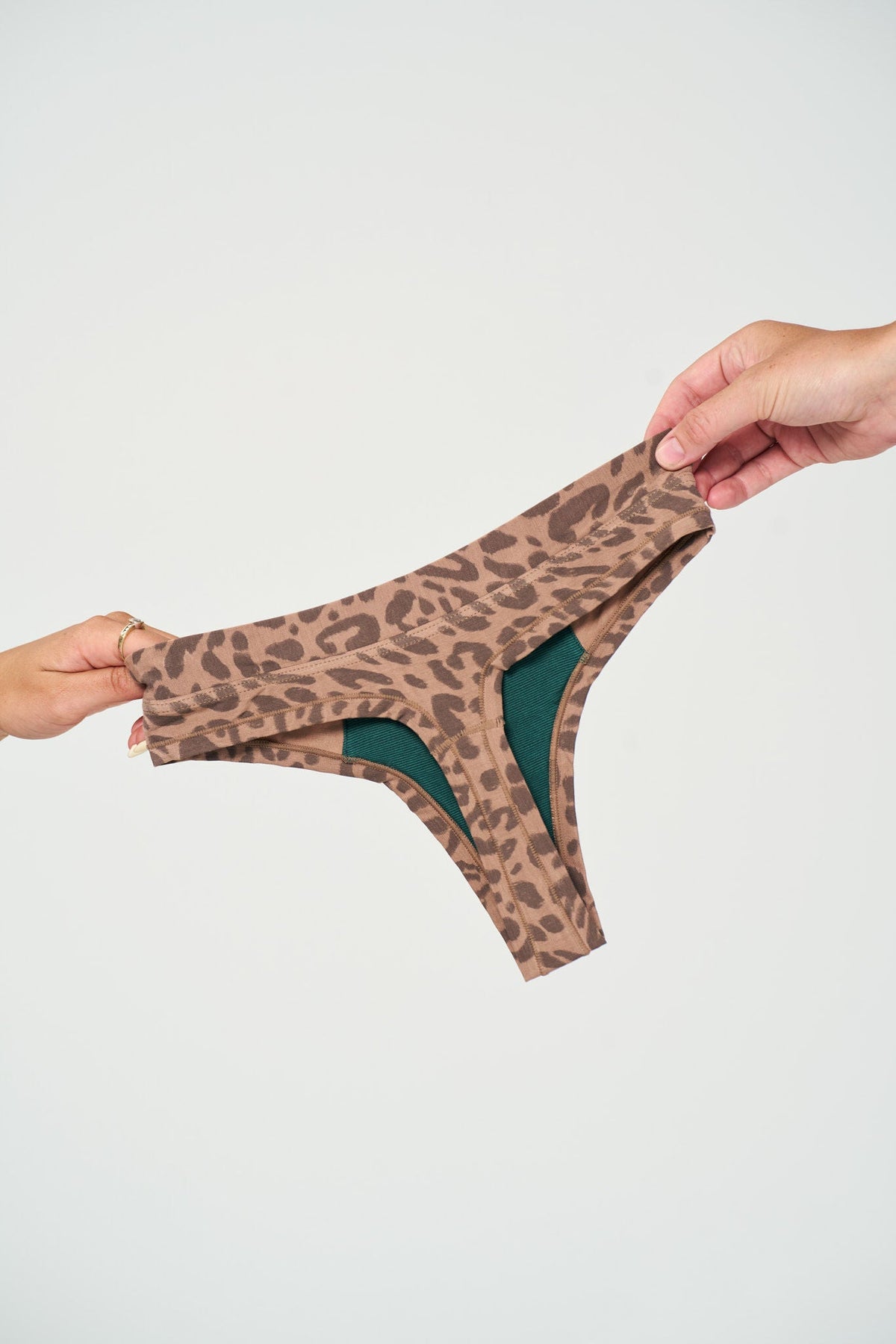 Thong Mineral Underwear - Tan Leopard
