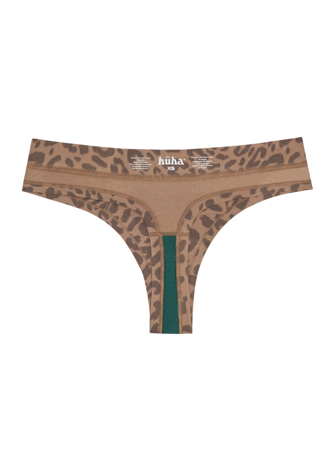 Thong Mineral Underwear - Tan Leopard