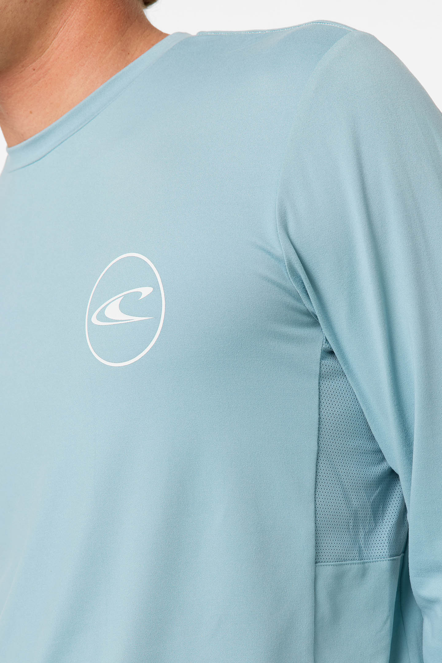 Logo UPF LS Tee - Stone Blue
