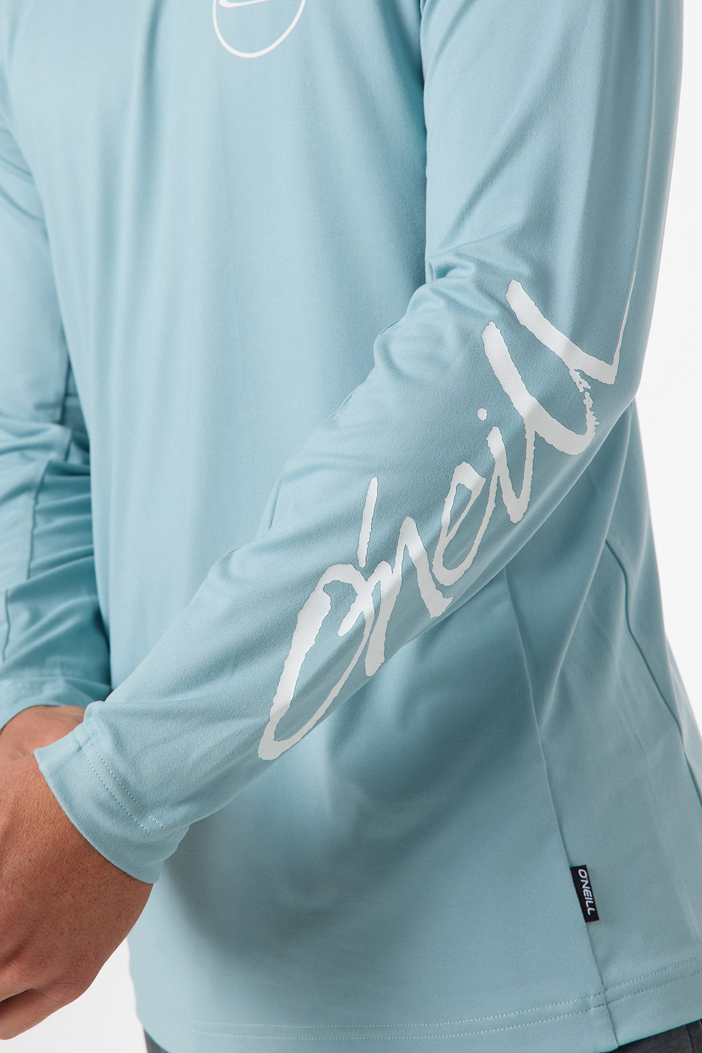 Logo UPF LS Tee - Stone Blue