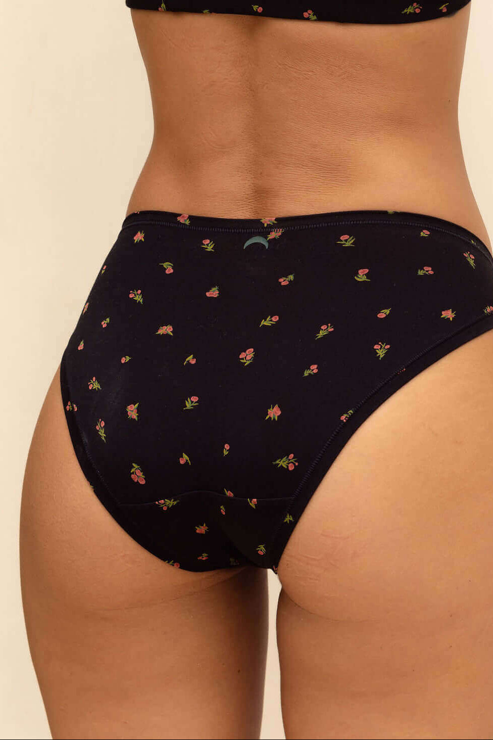 High Rise Bikini Mineral Underwear - Midnight Rose