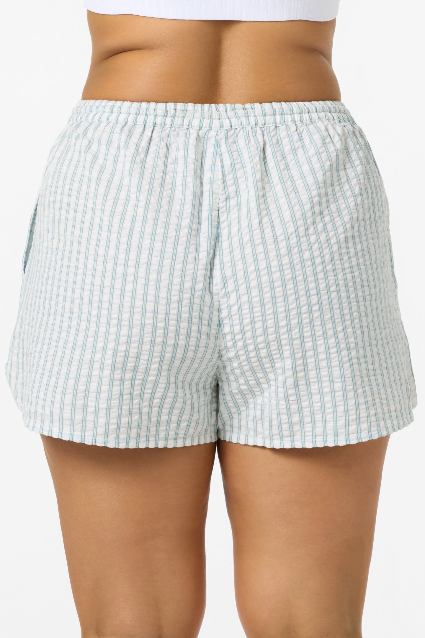 Millie Seersucker Short - Winter White