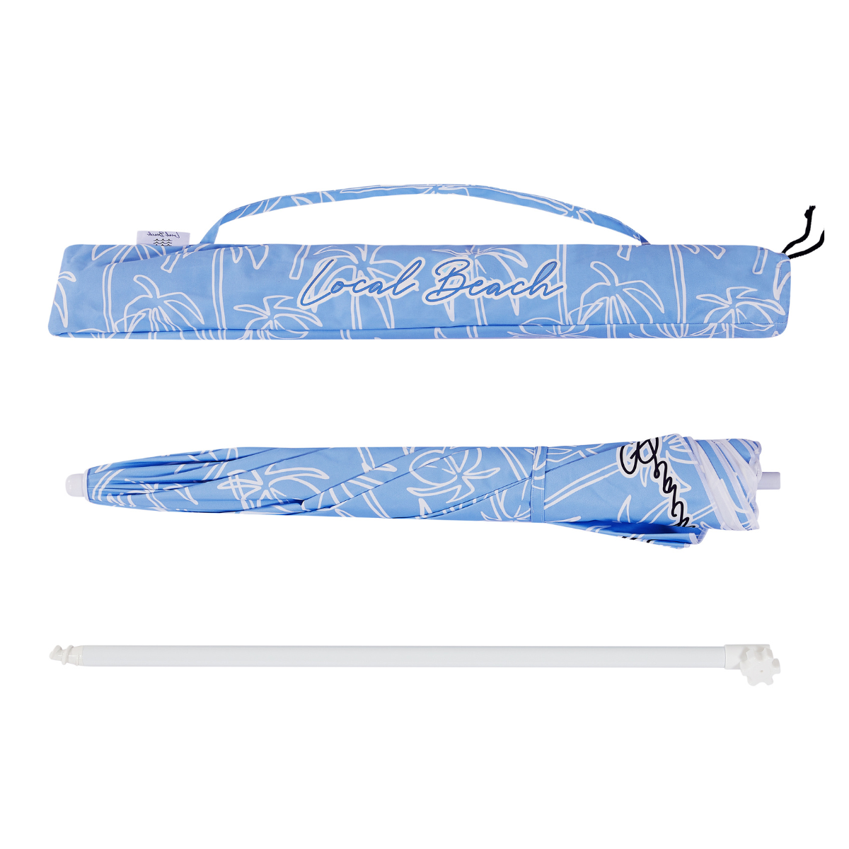 Multi Palms Beach Umbrella - Blue