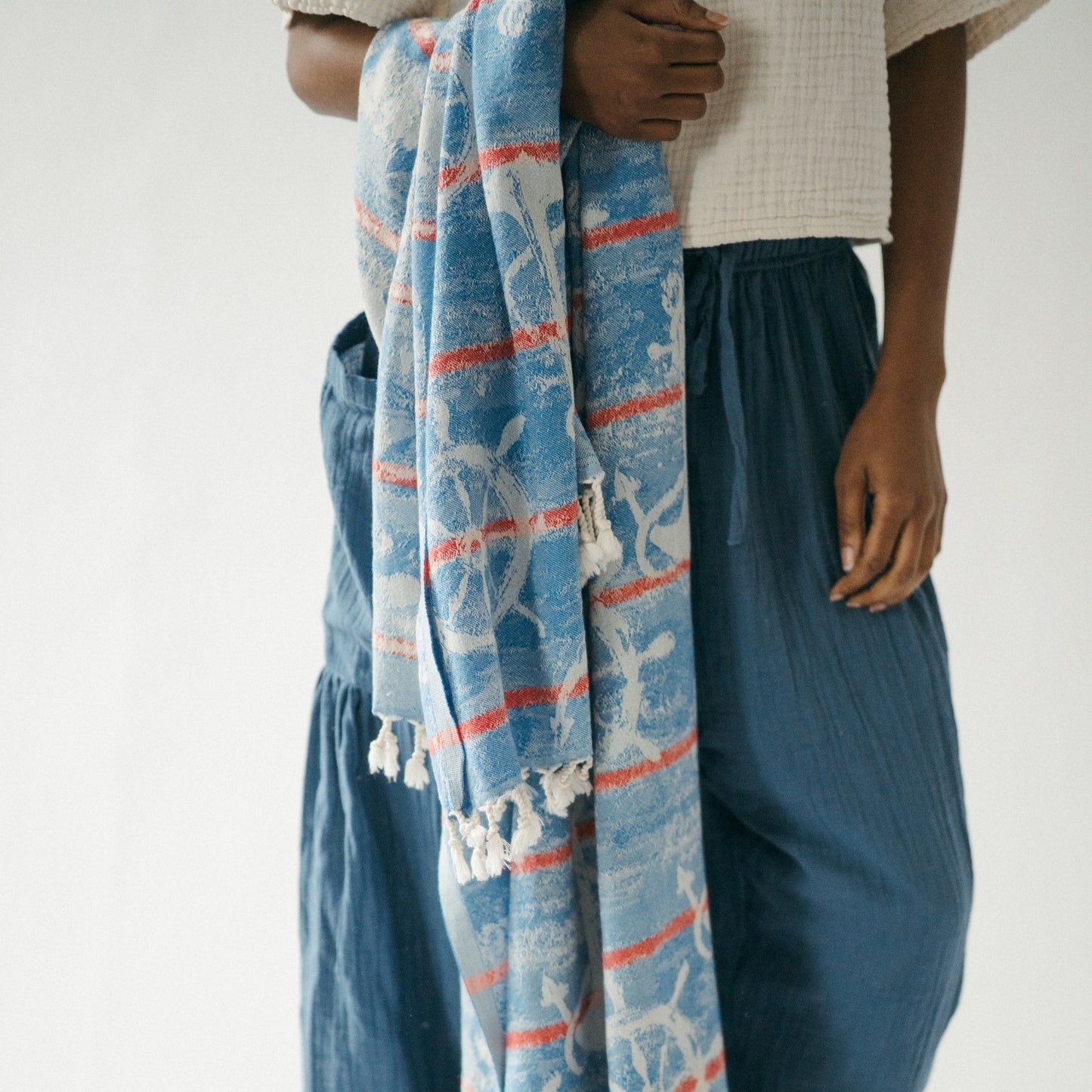 Turkish Cotton Towel - Nautical