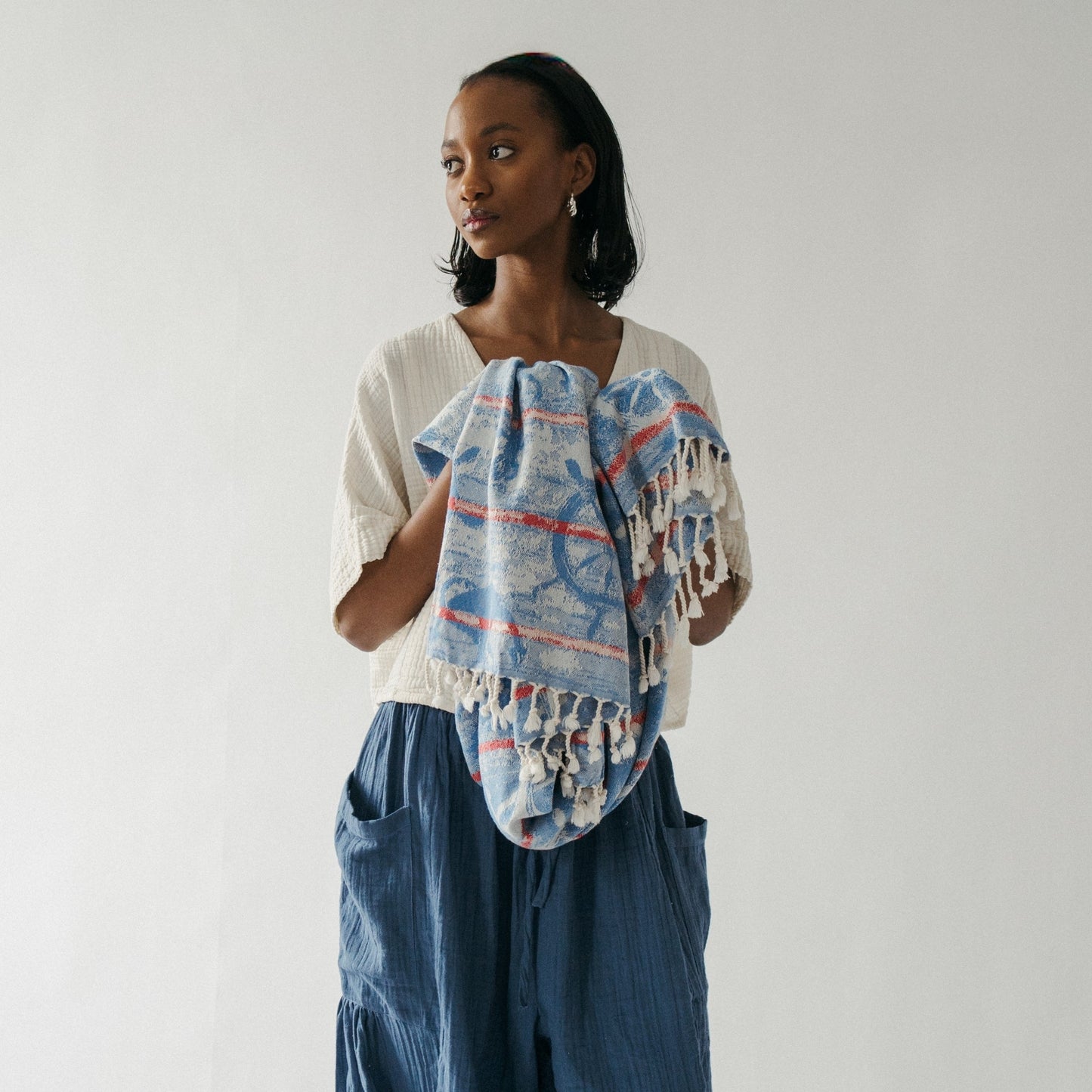 Turkish Cotton Towel - Nautical