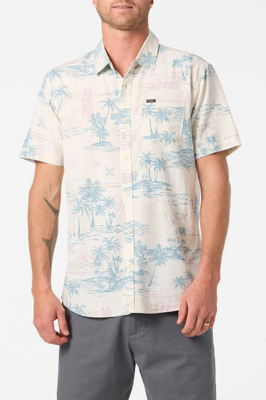 Oasis Standard SS Woven Shirt - Cream