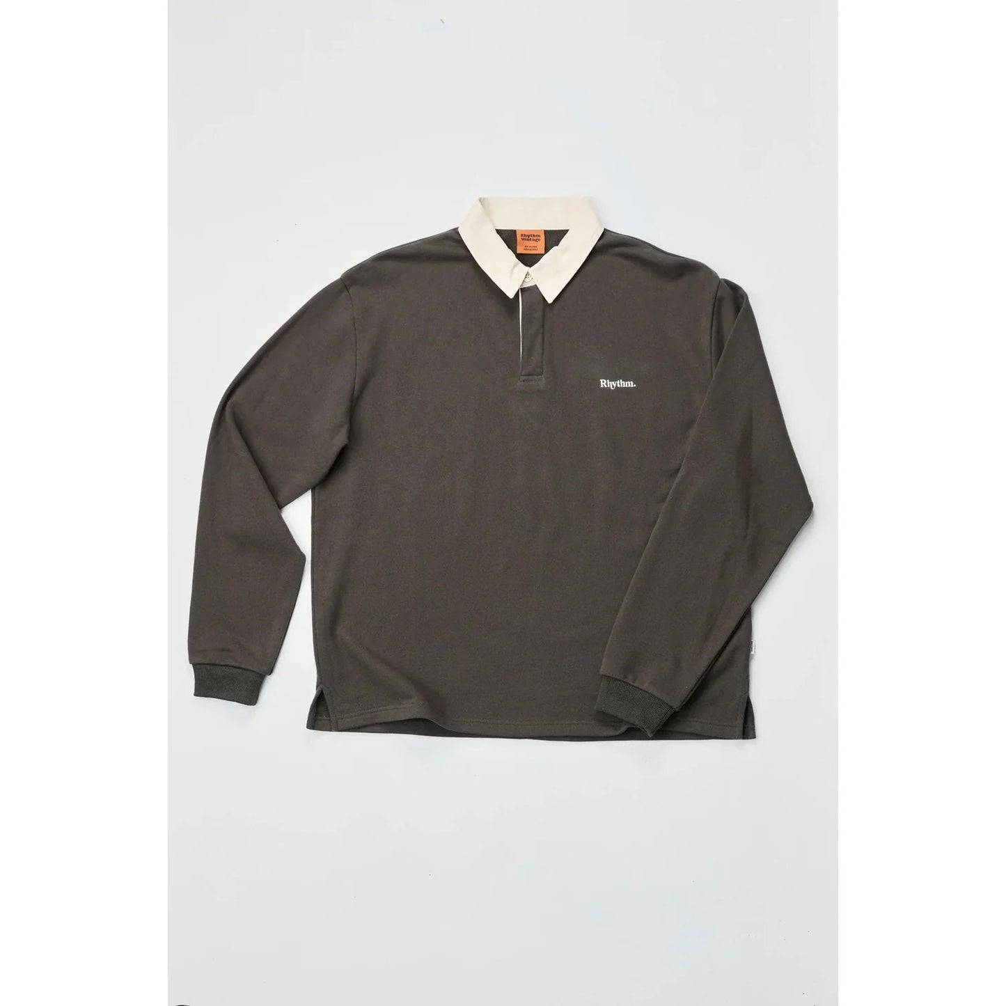 Koa Vintage Rugby Ls Polo - Black