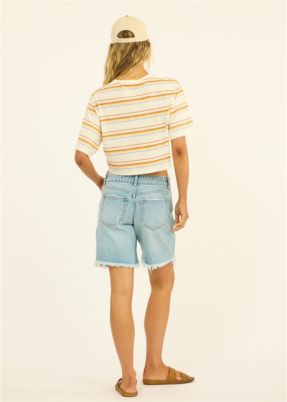 Salt & Sol SS Knit Tee - Sea Salt