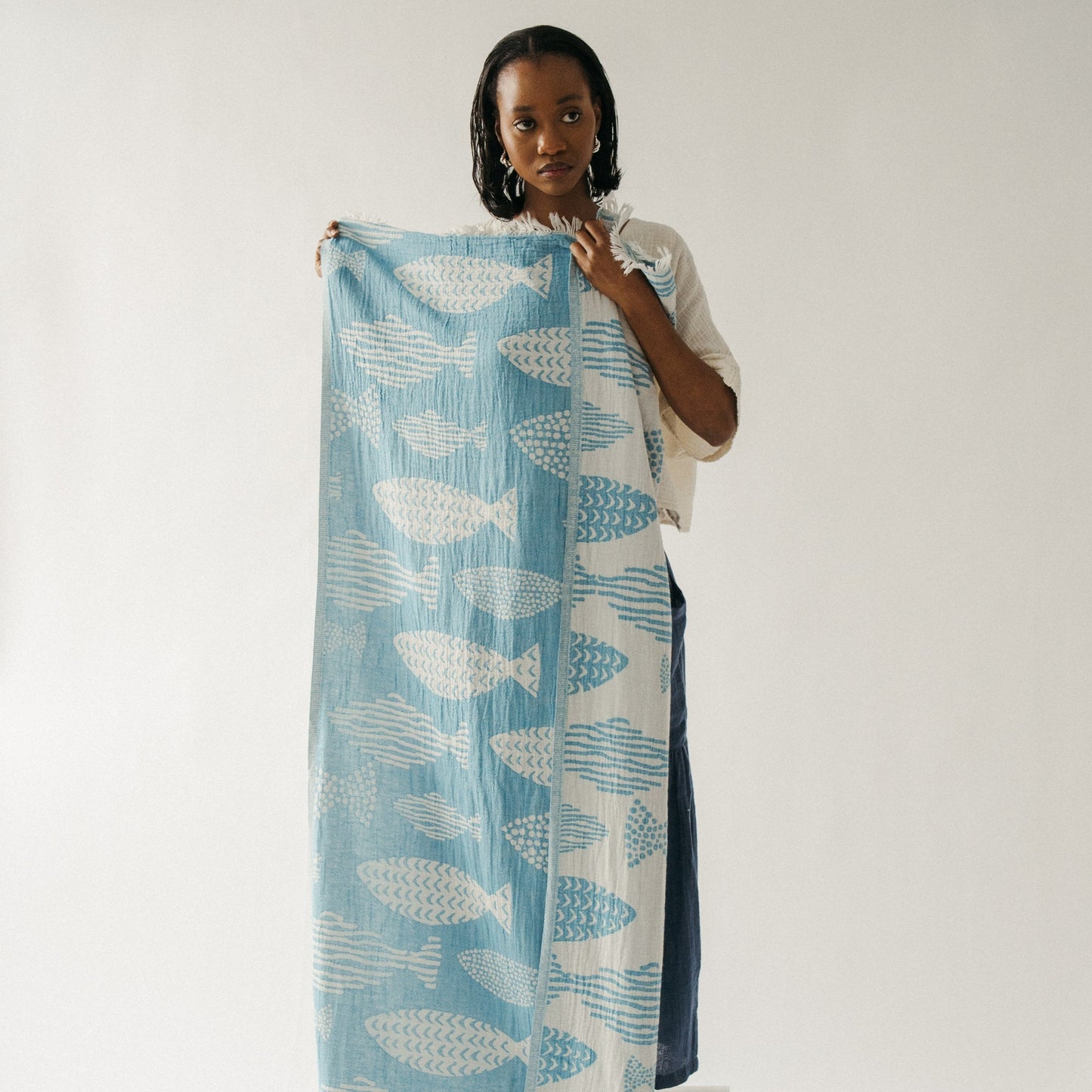 Turkish Cotton Towel - Saltwater Fish