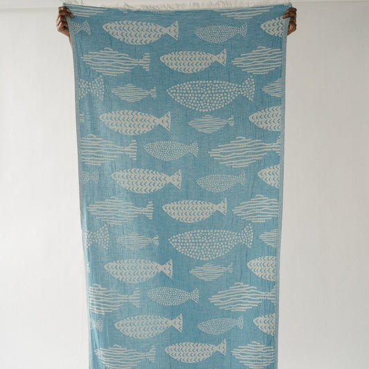 Turkish Cotton Towel - Saltwater Fish