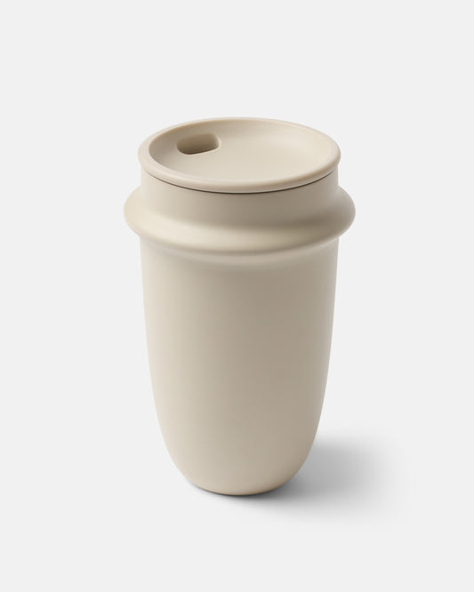 Space Tumbler 17oz Glass Tumbler - Almond