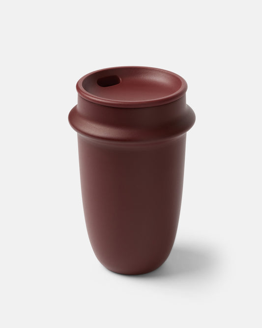 Space Tumbler 17oz Glass Tumbler - Black Cherry