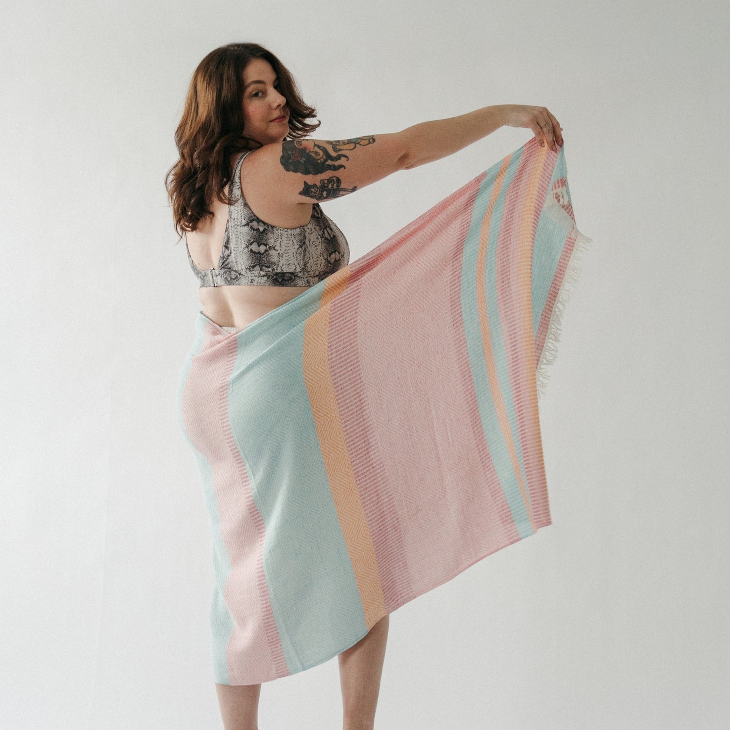Turkish Cotton Towel - Teaberry